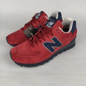 New Balance Mens US 8 Red Navy USA Shoes US574XAD